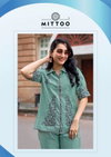 Cool Line By Mittoo Viscose Weaving Ladies Co Ord Set Wholesale Market In Surat
